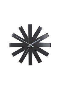 Nástěnné hodiny RIBBON 30 cm černé